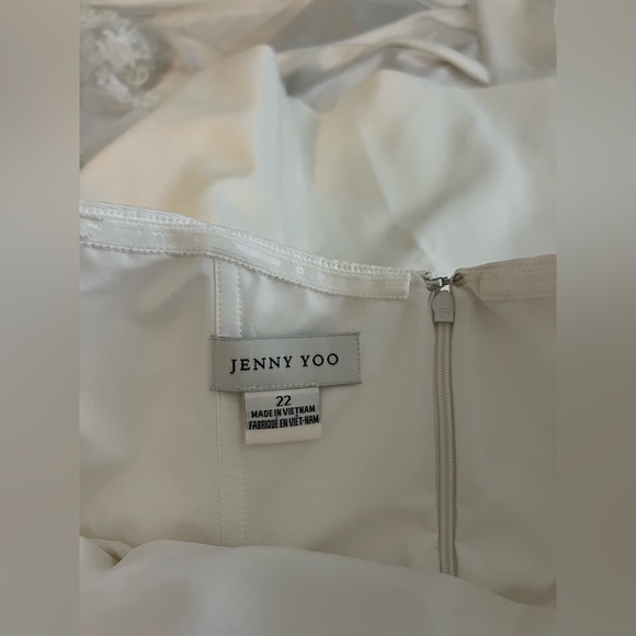 Jenny Yoo Carrie Dress Little White Dress Chic Strapless for Special Occasions - Picture 11 of 15